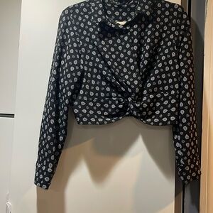 Nice button up crock top blouse